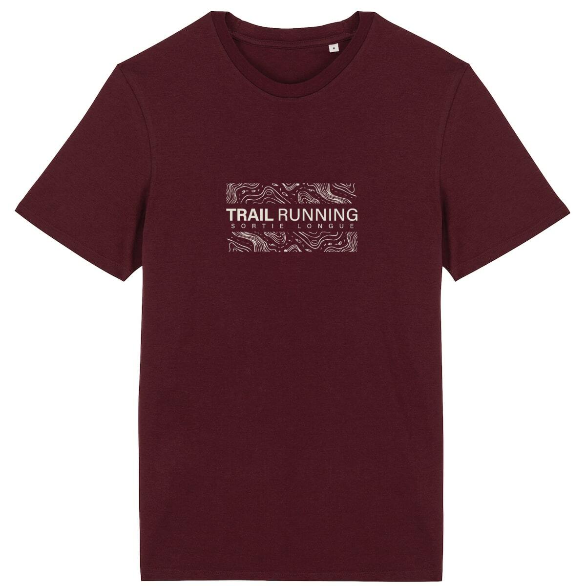 Cadeau pour passionnés de trail et nature, t-shirt en coton biologique.