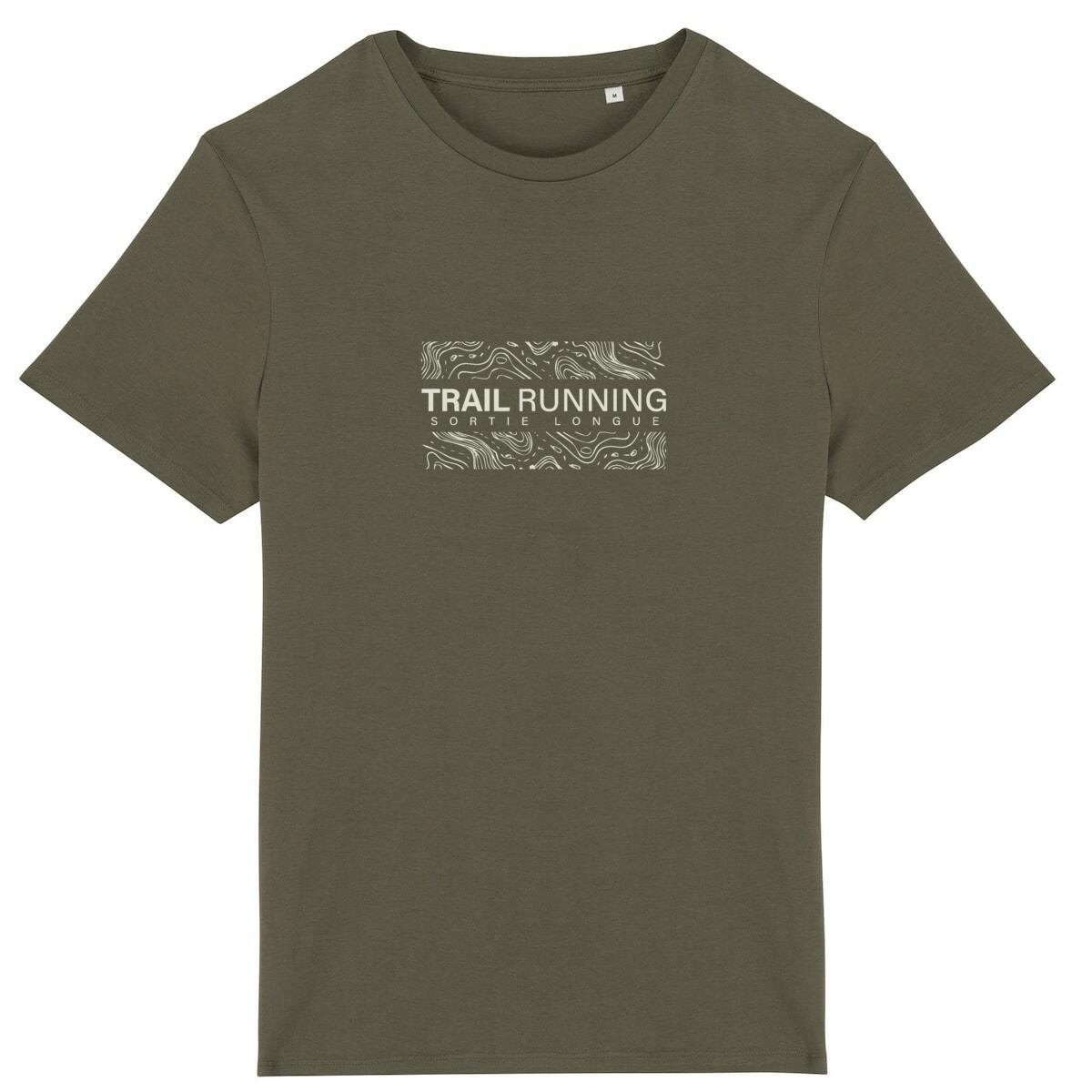 T-shirt kaki trail Running et Sortie Longue