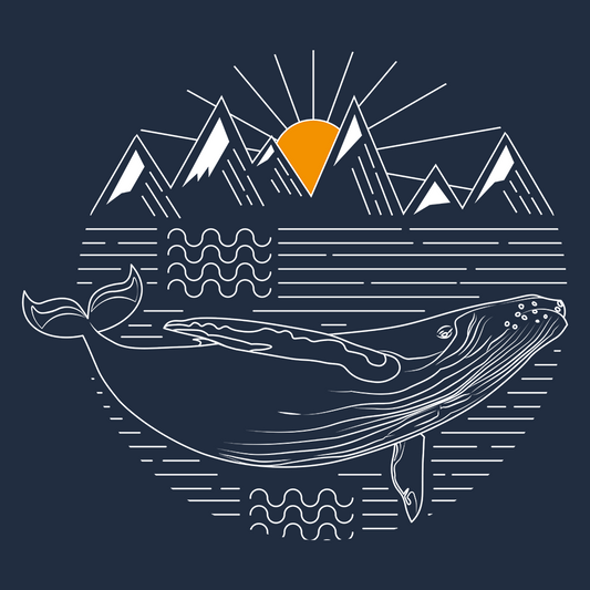 Coton biologique de qualité supérieure pour T-Shirt Baleine