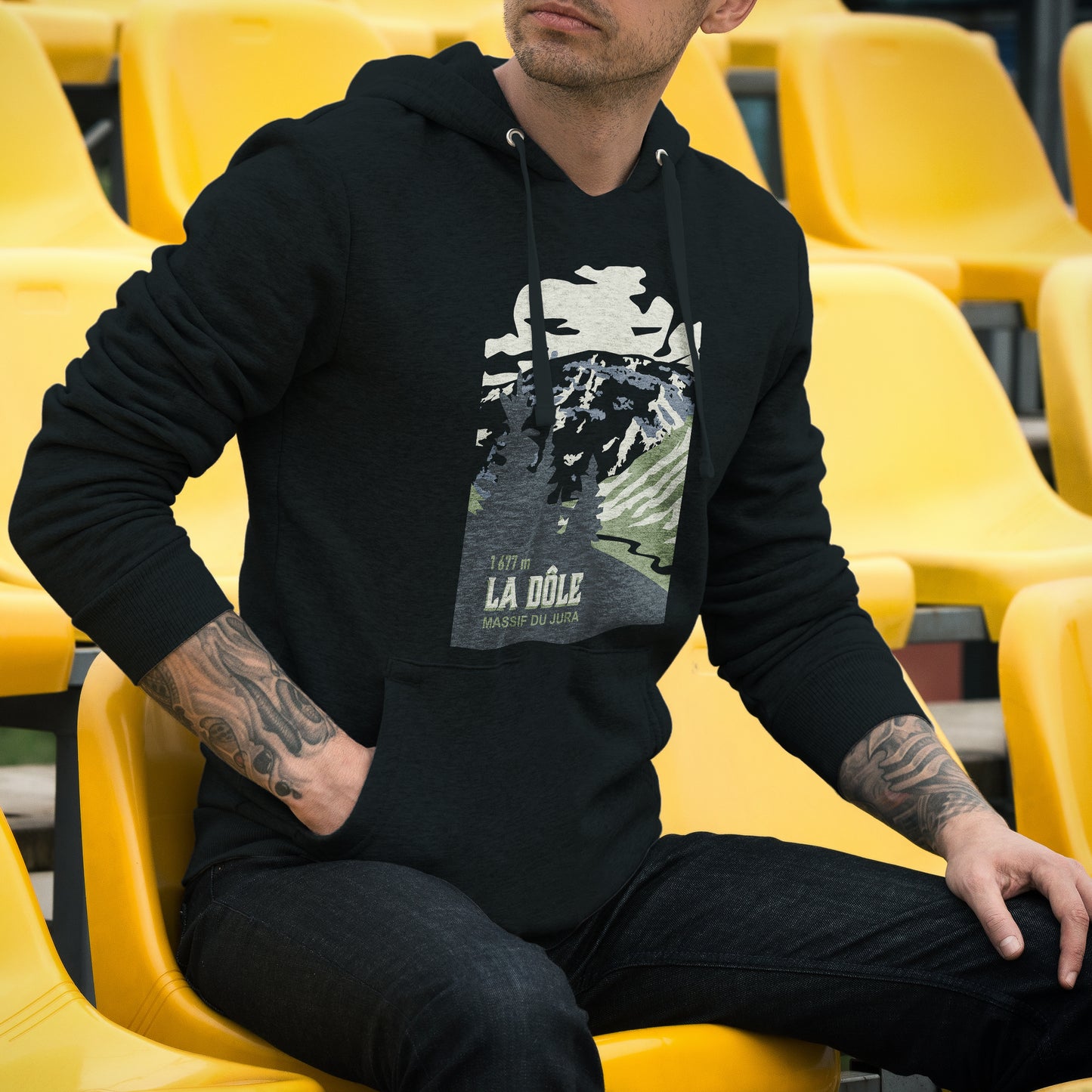 Sweat Design La Dôle - Unisexe avec Capuche
