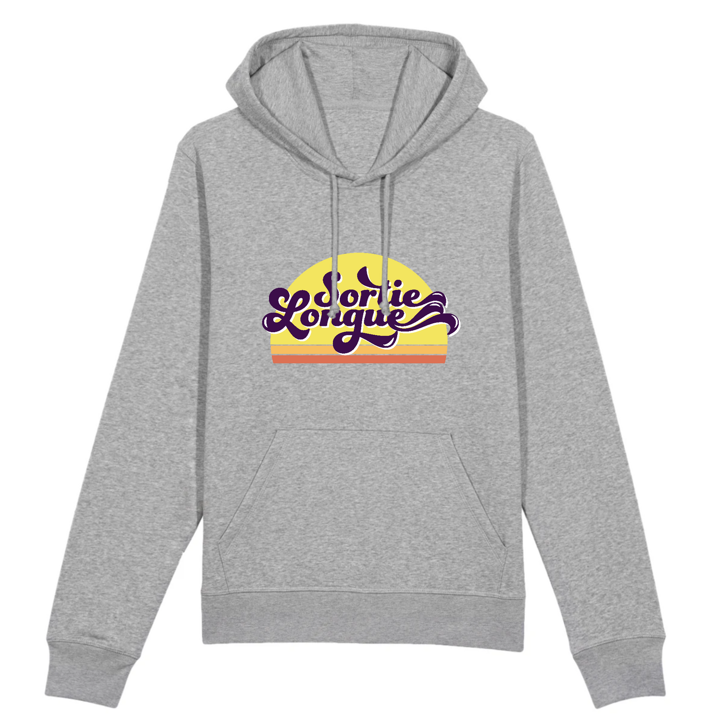 Gris Sweat Design - Capuche Unisexe Sortie Longue
