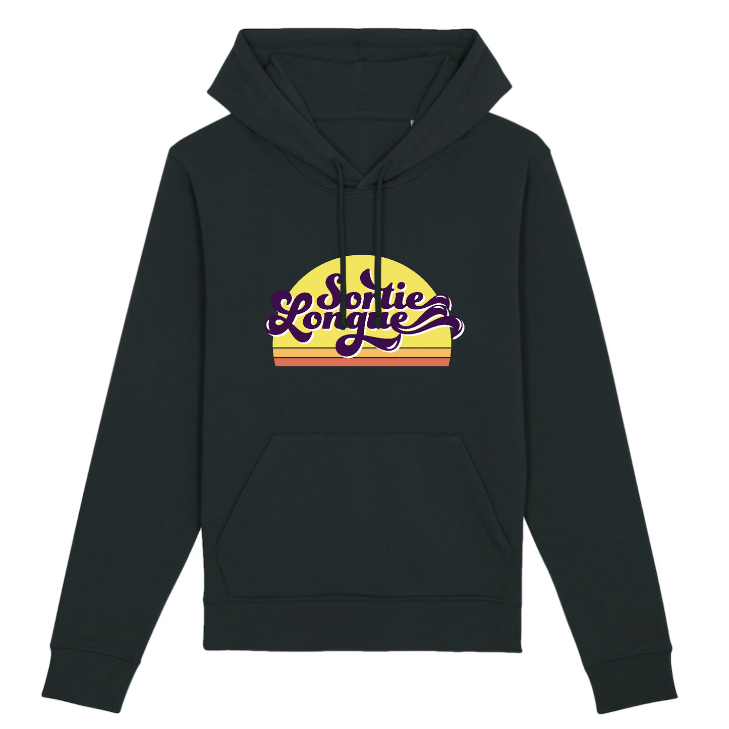 Noir Sweat Design - Capuche Unisexe Sortie Longue