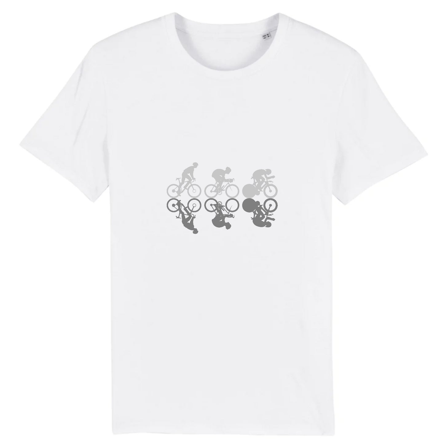 Blanc - Design représentant les trois profils de cyclistes