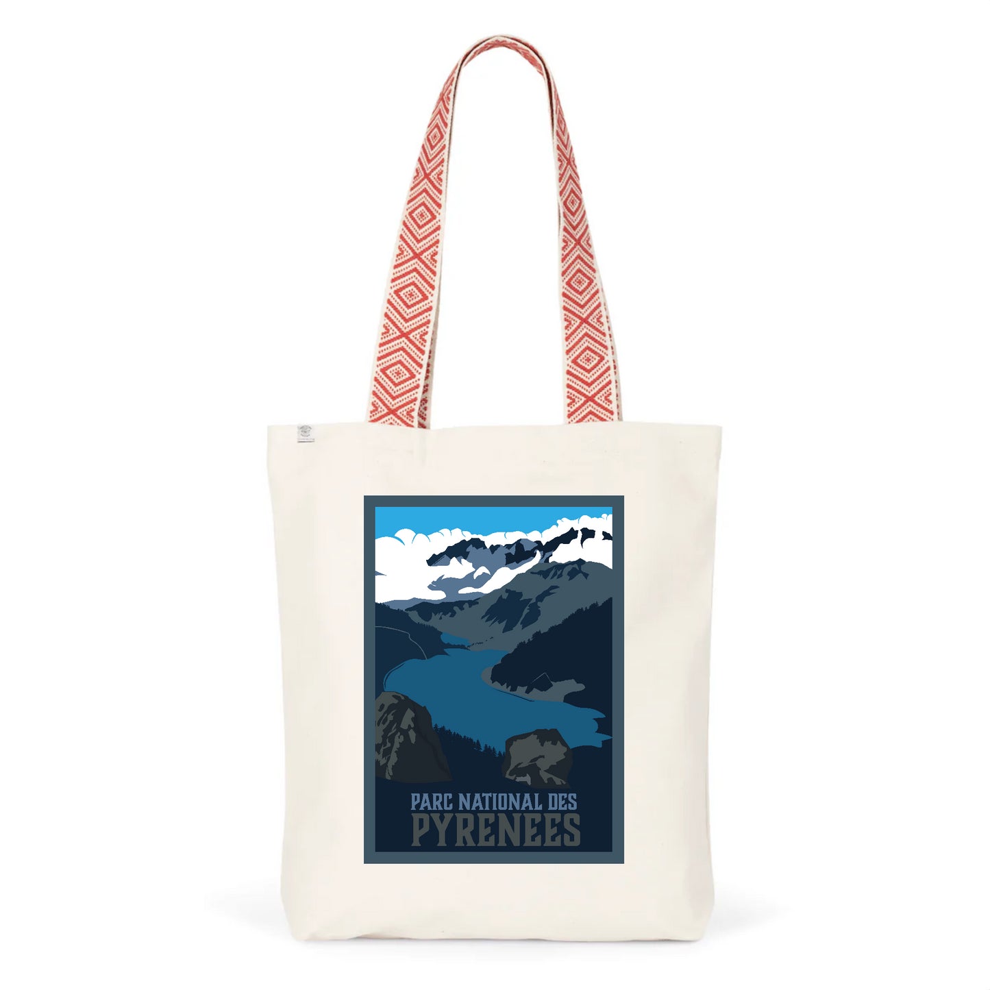 Sac éco-responsable pour les amoureux des Pyrénées - Parc national des Pyrénées - Rouge