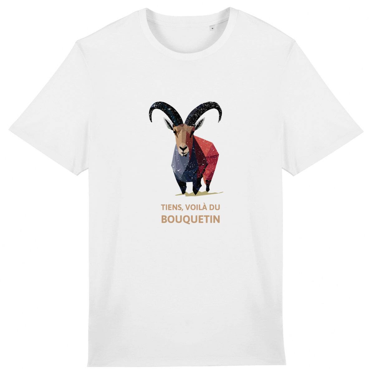 T-Shirt Écologique Trail avec Bouquetin Coloré et Humoristique