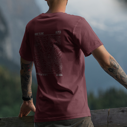 T-shirt Mont-Blanc Topographie