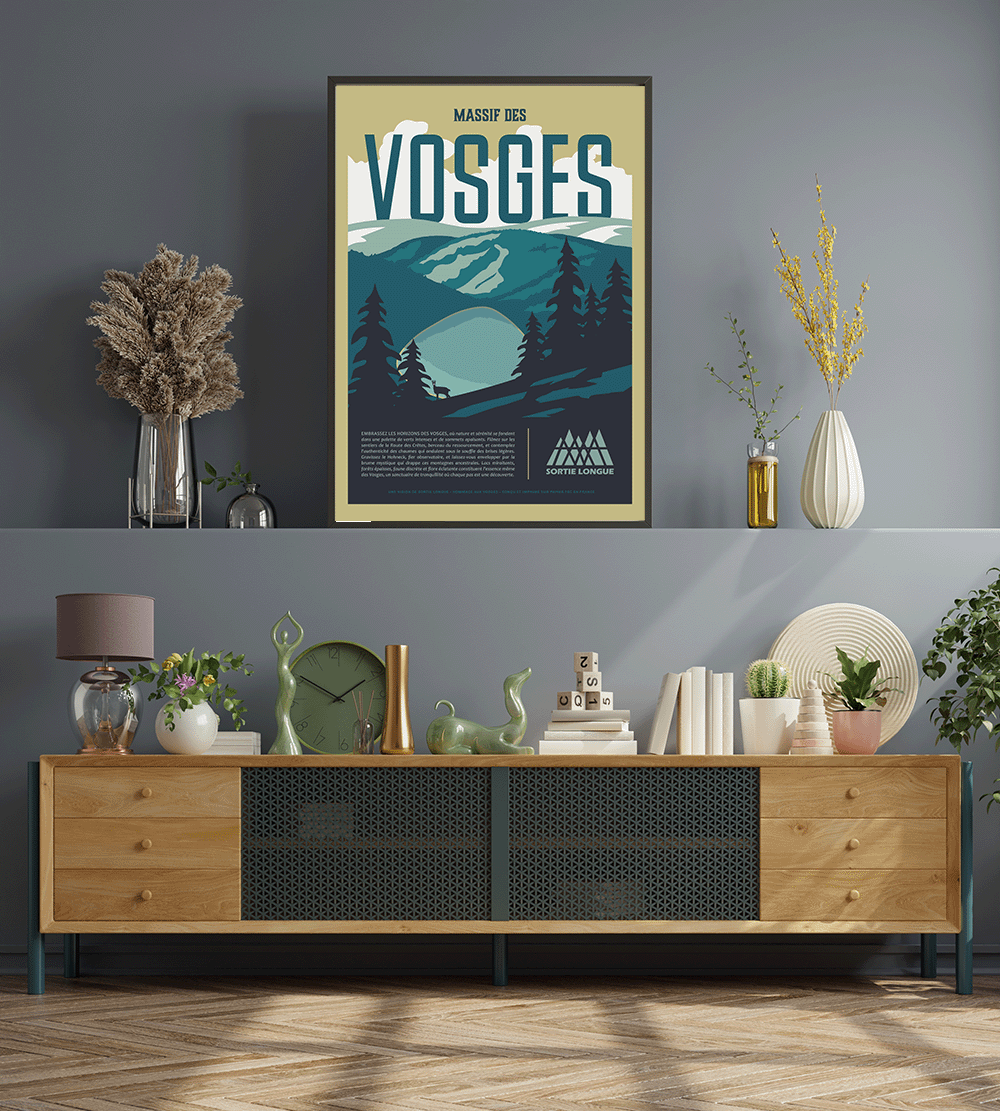 Affiche Déco Montagne - Massif des Vosges