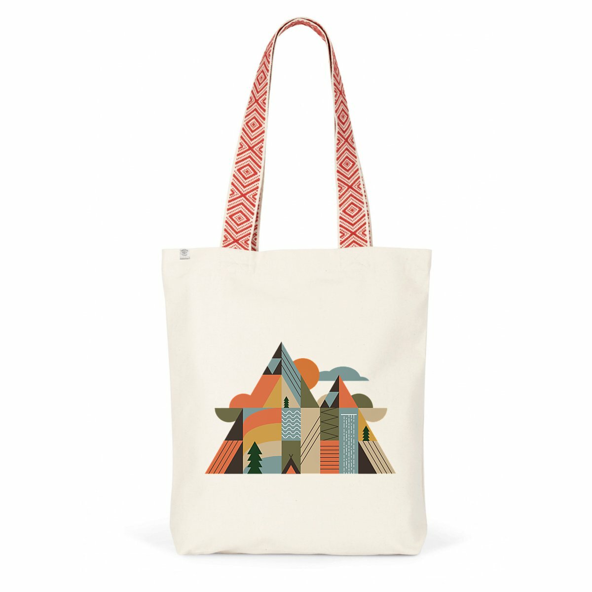 Tote bag coton recyclé Sortie Longue porté en nature ou randonnée