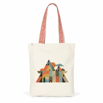 Tote bag coton recyclé Sortie Longue porté en nature ou randonnée
