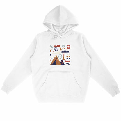 Sweat unisexe coton bio Nature & Dénivelé – design montagne et sentiers colorés.