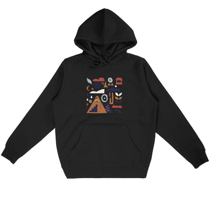 Zoom sur le visuel Nature & Dénivelé du sweat à capuche Sortie Longue.