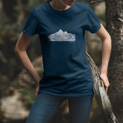 T-shirt Mont-Blanc Low Poly - Design Original pour les Amoureux de la Montagne