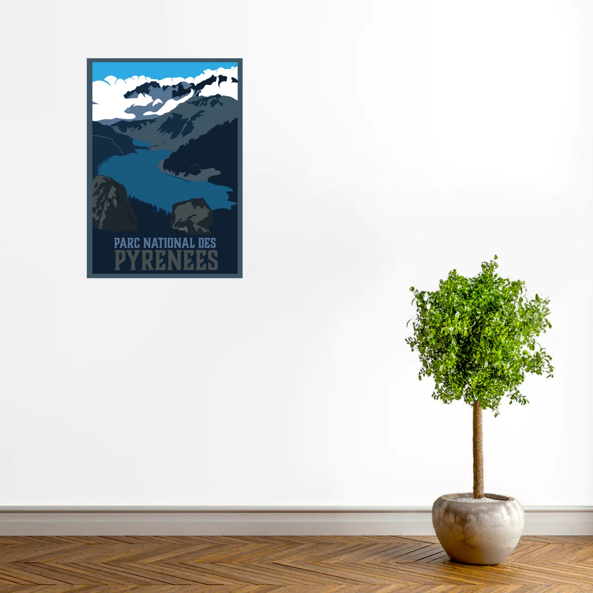 420x594 Affiche panoramique parc national des Pyrénées