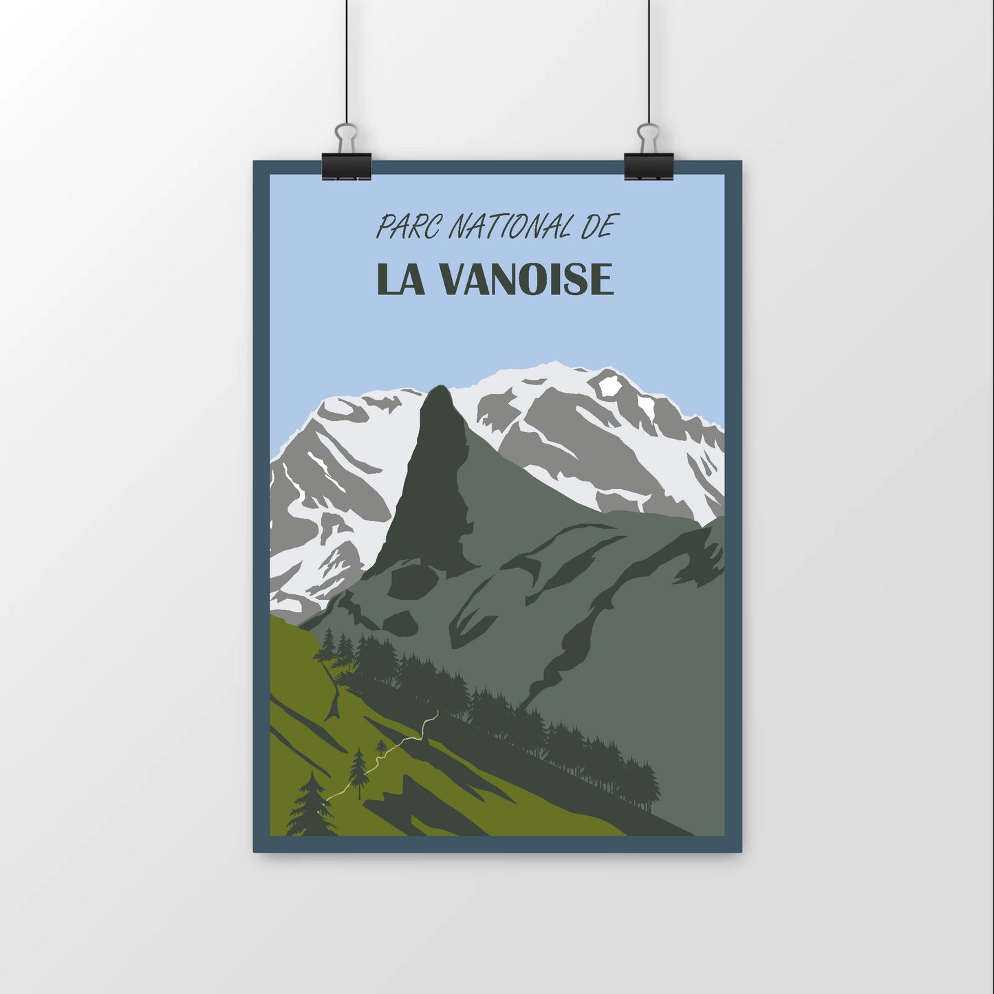 594x841 Affiche panoramique Parc national de la Vanoise