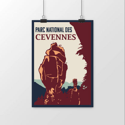 594x841 Illustration parc national des Cévennes - paysage préservé