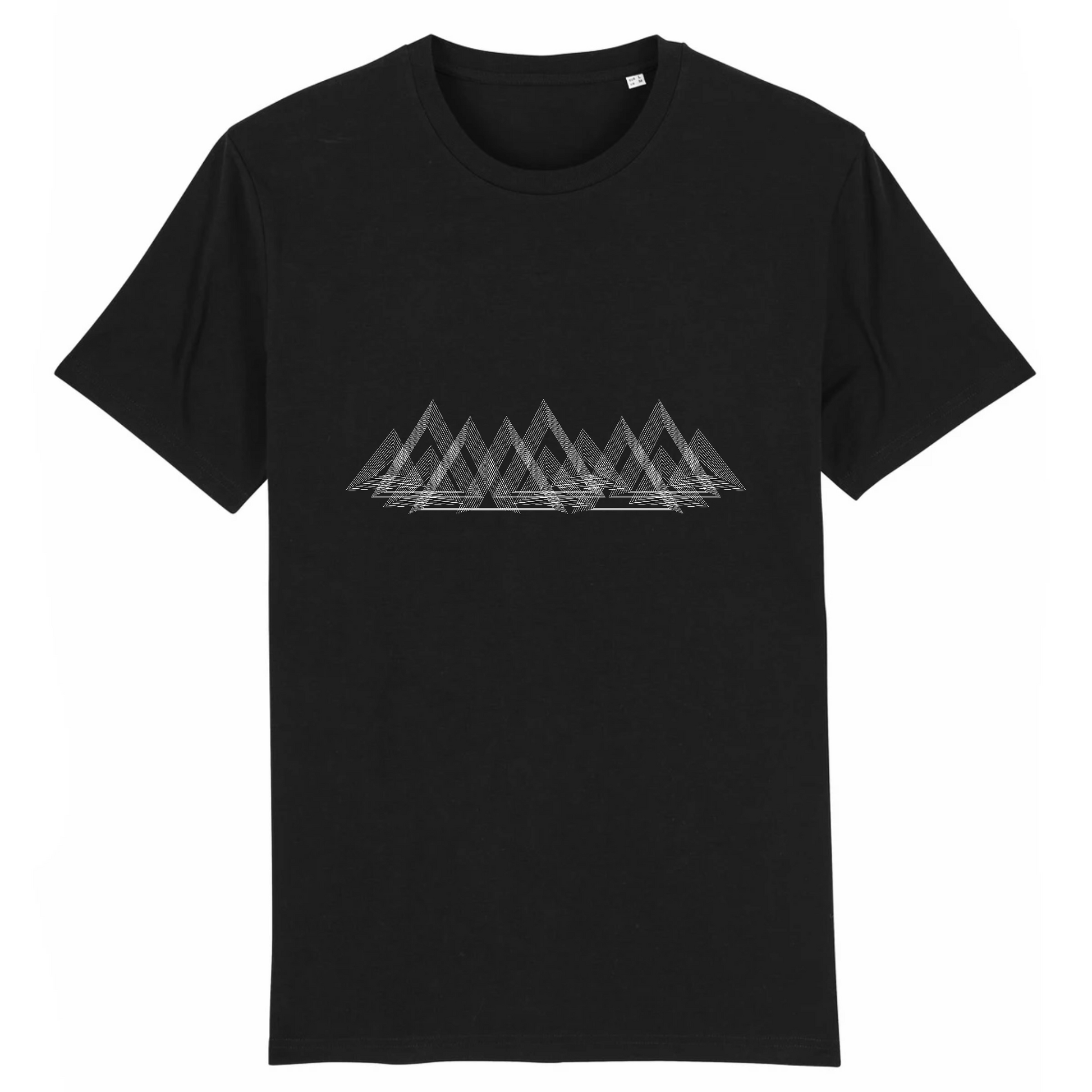 Noir - Design minimaliste de montagnes