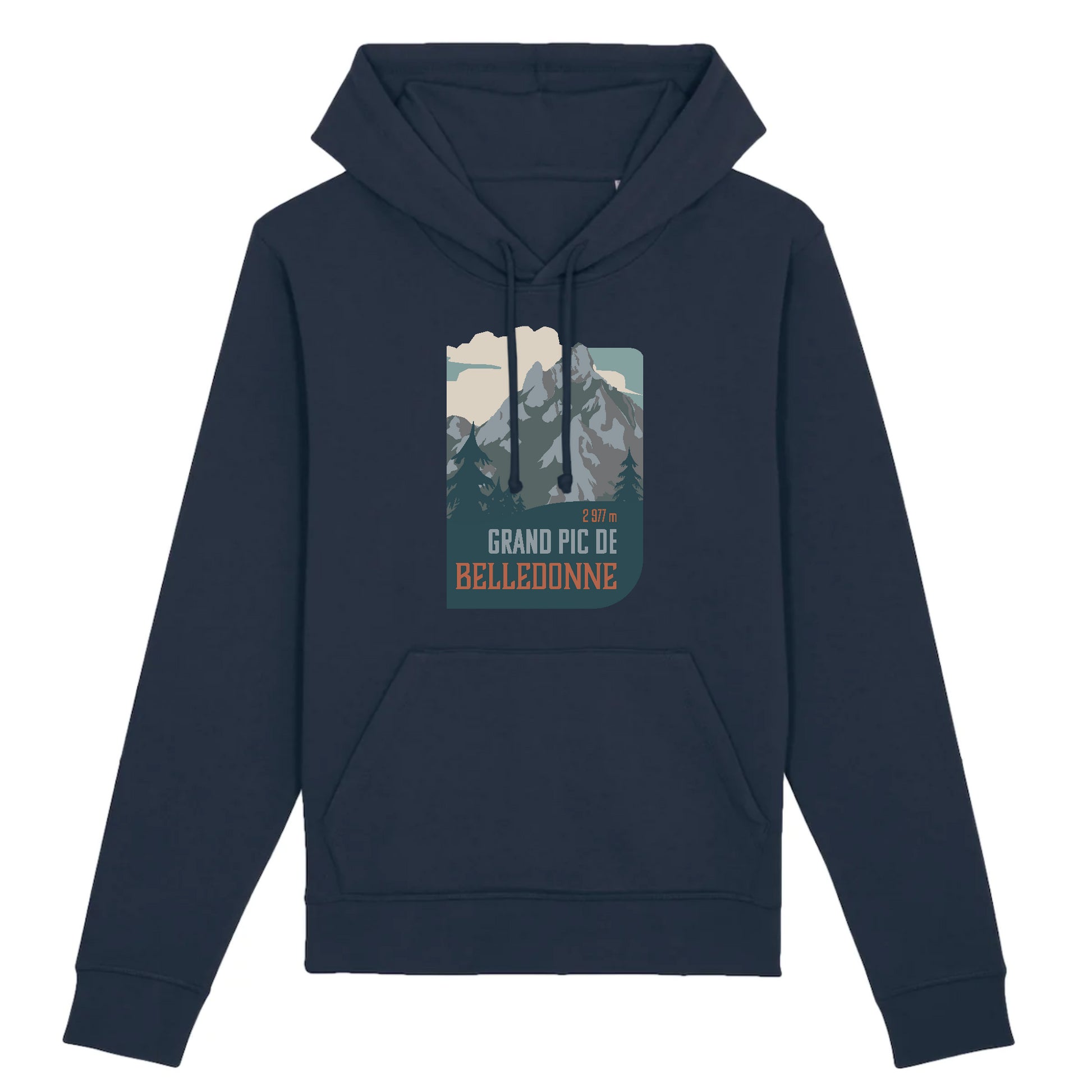 Marine Sweat Design - Capuche Unisexe Grand Pic de Belledonne