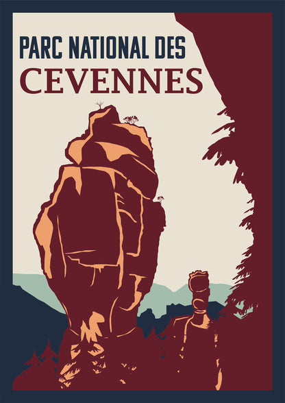 Affiche Parc national des Cévennes - Vase de Chine et Vase de Sèvre