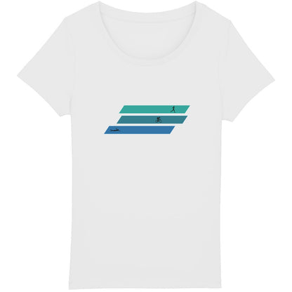 T-shirt triathlon féminin avec design sportif endurance