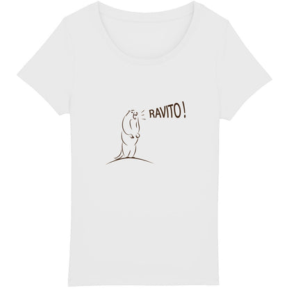 T-shirt éco-responsable avec marmotte trail pour amoureuses de la nature