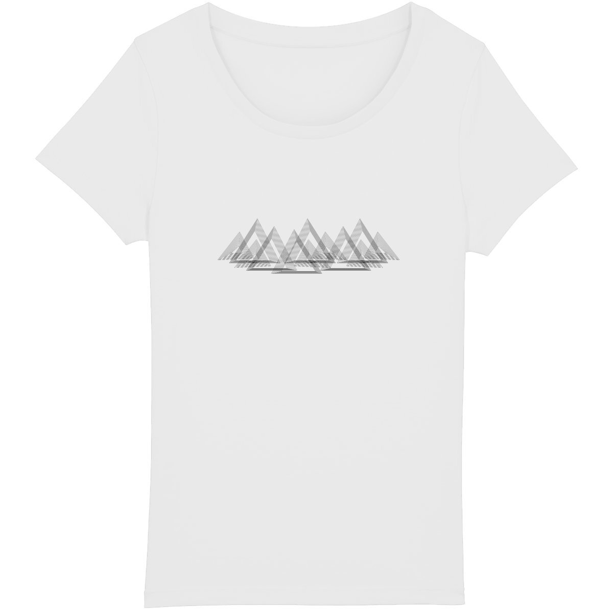 T-shirt trail montagnes épurées, alliant écologie et élégance
