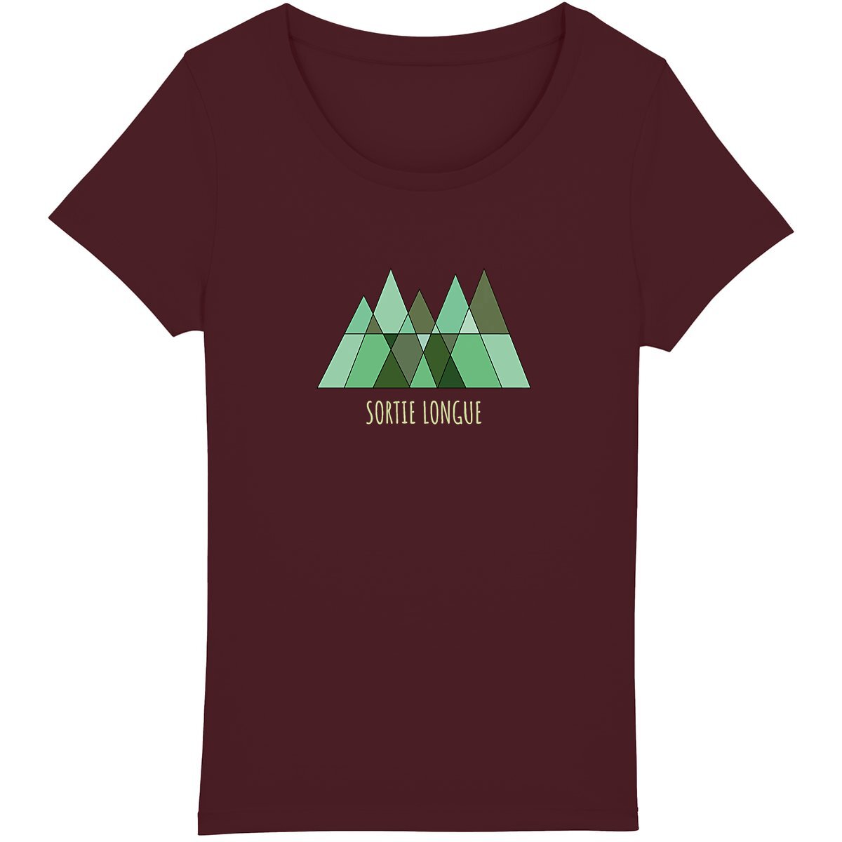 T-shirt au design pur avec logo Sortie Longue pour femme active