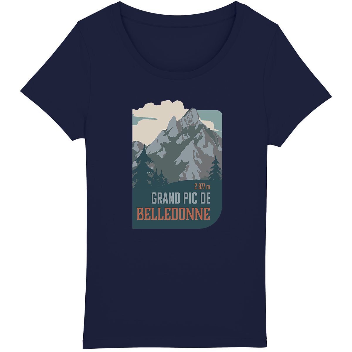 Style montagnard et engagement écologique sur t-shirt confortable