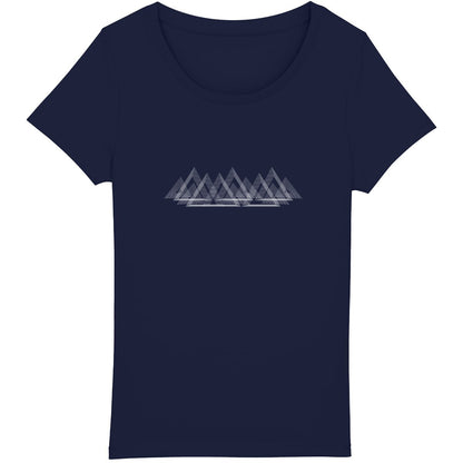 T-shirt en coton bio avec design montagnes pour traileuse stylée