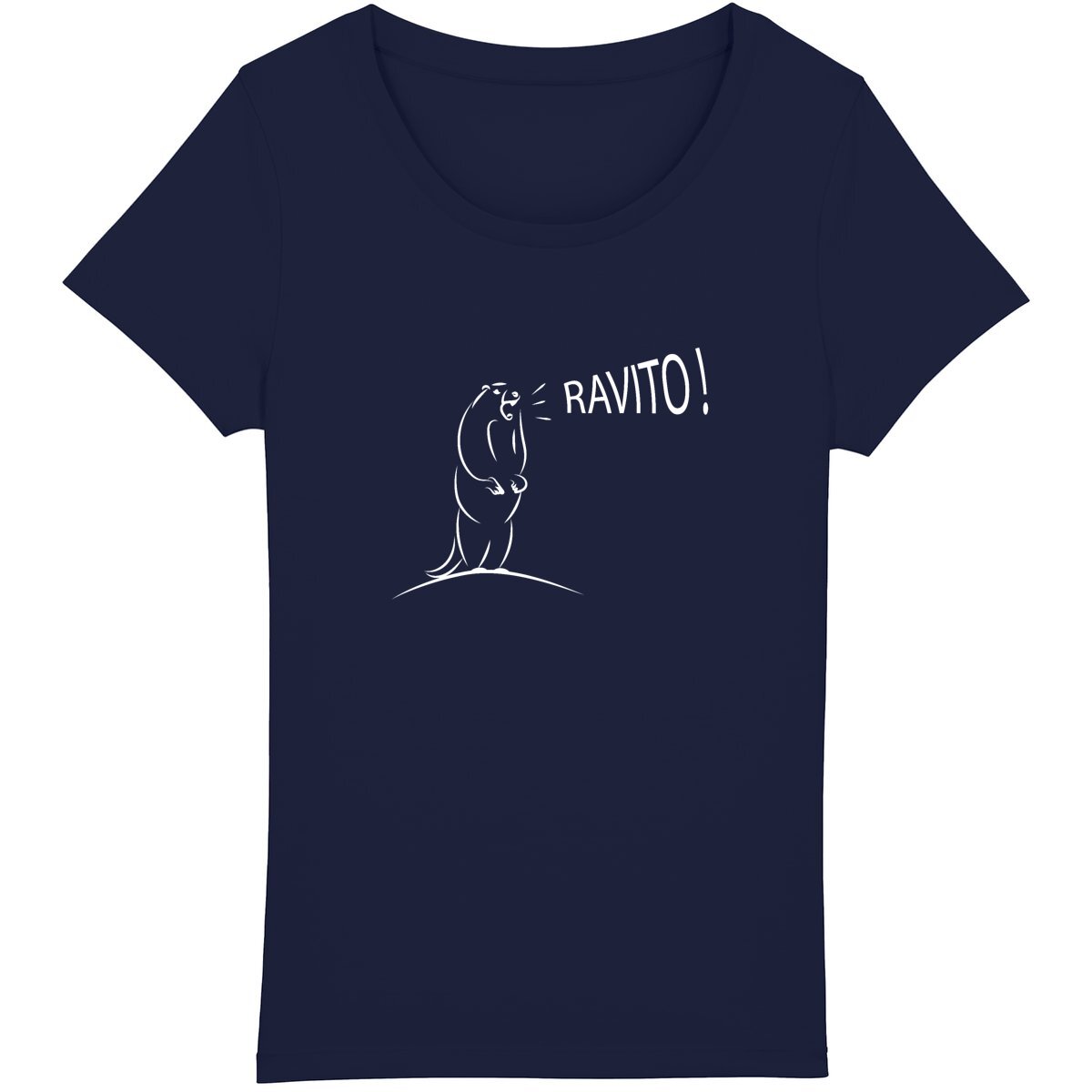 T-shirt coton bio "Ravito" esprit trail et pause gourmande