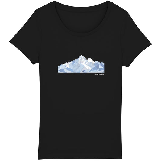T-shirt Low Poly Mont Blanc pour passionnée d'alpinisme